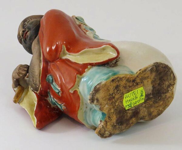 STAROZITNA-JAPONSKA-PLASTIKA-SOSKA-SMEJICI-SE-BUDHA-STESTI-HOTEI-MEIDZI