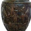 STAROZITNA-KERAMICKA-VAZA-A-PODSTAVEC-SLOUP-JOHANN-MARESCH-TERRACOTTA