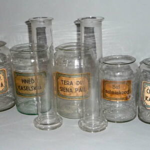 starozitne-sklenice-sklenene-nadoby-z-kolonialu-odmerne-valce