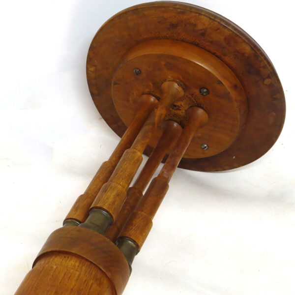 5 STAROZITNY ART DECO STOJAN SLOUP NA KVETINY SOCHU BUK MOSAZ 9
