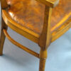 STAROZITNE-ART-DECO-DESIGN-KRESLO-DUB-MASIV-KUZE