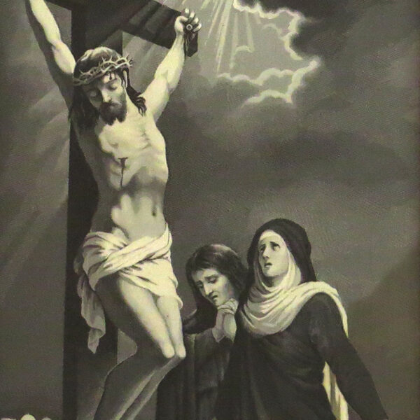 starozitny obraz francouzky gobelin hedvabi kristus