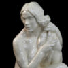 starozitna socha akt zena po koupeli keramika