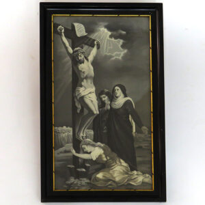 starozitny obraz francouzky gobelin hedvabi kristus