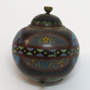 starozitna banata doza cloisonne cina komurkovy smalt