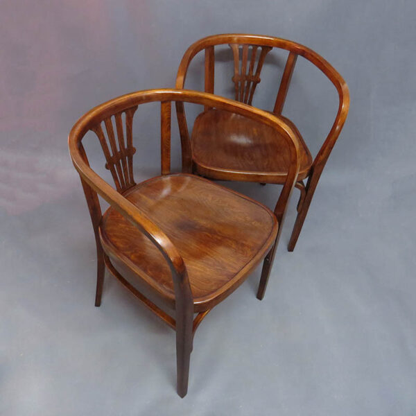 starozitne parove thonet kreslo videnska secese