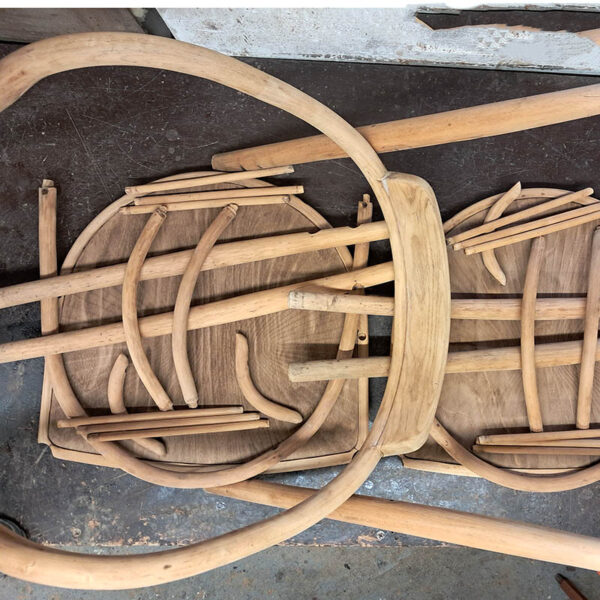 starozitne thonet art deco kreslo kresilko