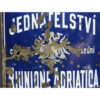 starozitna smaltovana cedule - riunione adriatica