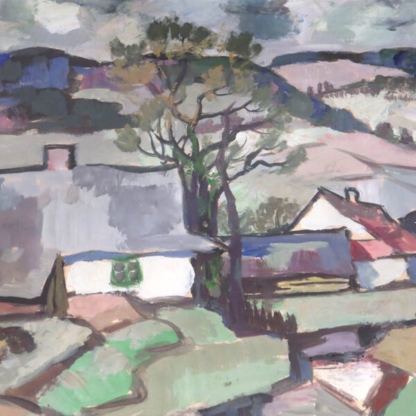 obraz malir vilem wunche krajina beskydy
