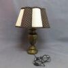 velka kovova stolni lampa lev art deco styl