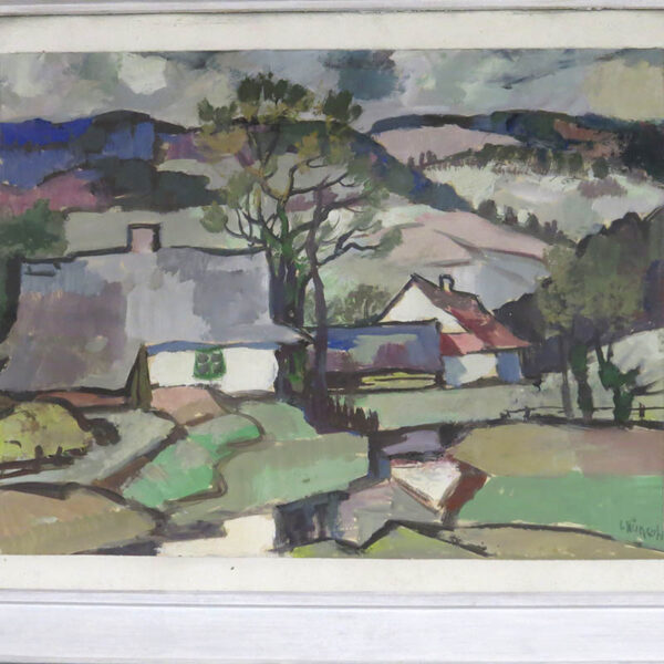obraz malir vilem wunche krajina beskydy